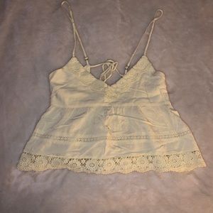 Forever 21 pale yellow tank